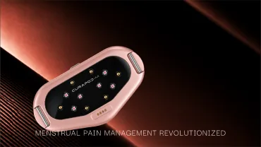 The LED side of the device, lying at an angle.